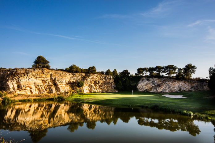 Looking over the lake adjacent 13th green at Lumine Hills