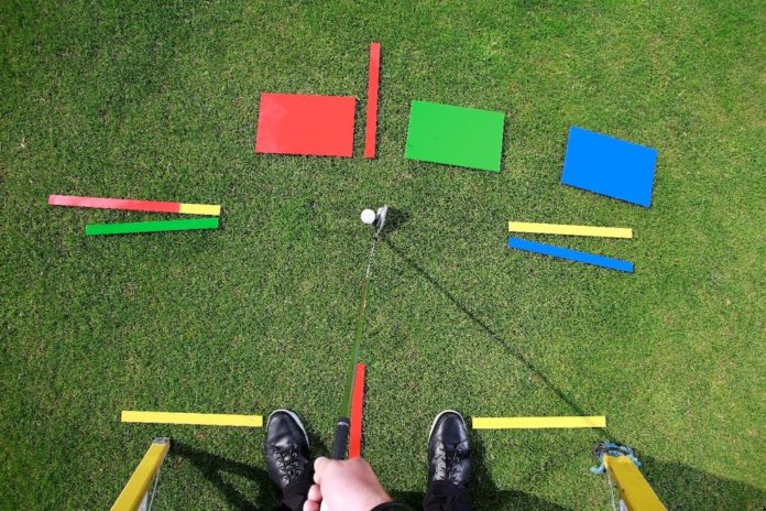 COLOUR PATH GOLF SWING