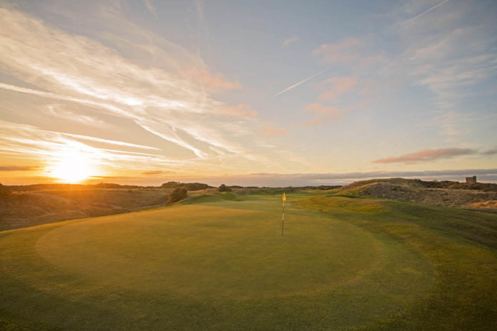 13th green sunset lr
