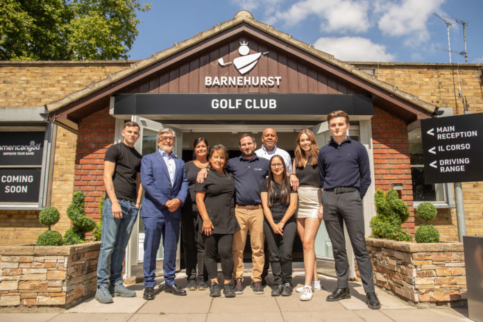 John Pitsialis Barnehurst Golf Club Manager (centre) and his team