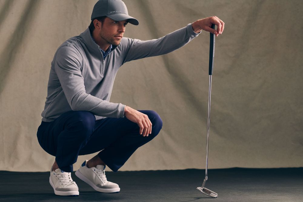 【新品タグ付】PETER MILLAR M 紺 ゴルフ UPF50 Peter Millar HSF2025 - Golf Retailing